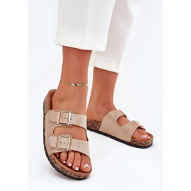 Boto Papuci pentru femei pe Cork Cortina Cork Cortina de aur 2