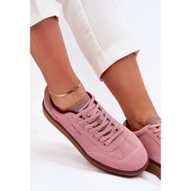 Adidaje din piele de căprioară pentru femei Big Star de Daniel Lopez SS2D4010 Pink roz 2