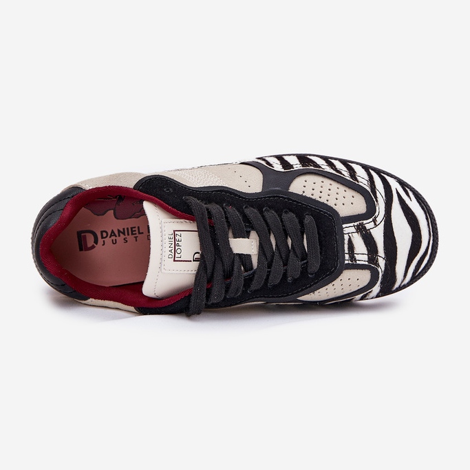 Big Star Stai de adidași pentru femei de Daniel Lopez SS2D4015 Zebra Beige bej 2