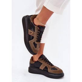 Adidaje din piele pentru femei pe platforma Big Star de Daniel Lopez SS2D4001 Negru 7
