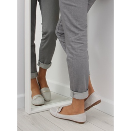 Mocasini de dama argintii 9988-121 Argintiu gri 2