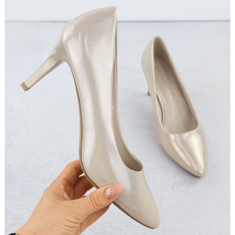 High Heels Satin -Satin -Golden Sergio Leone 1336 de aur 1