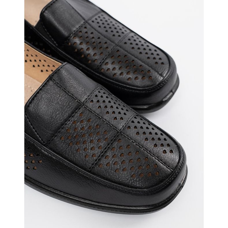 Shelvt Pantofi pentru femei negri Openwork negru 1