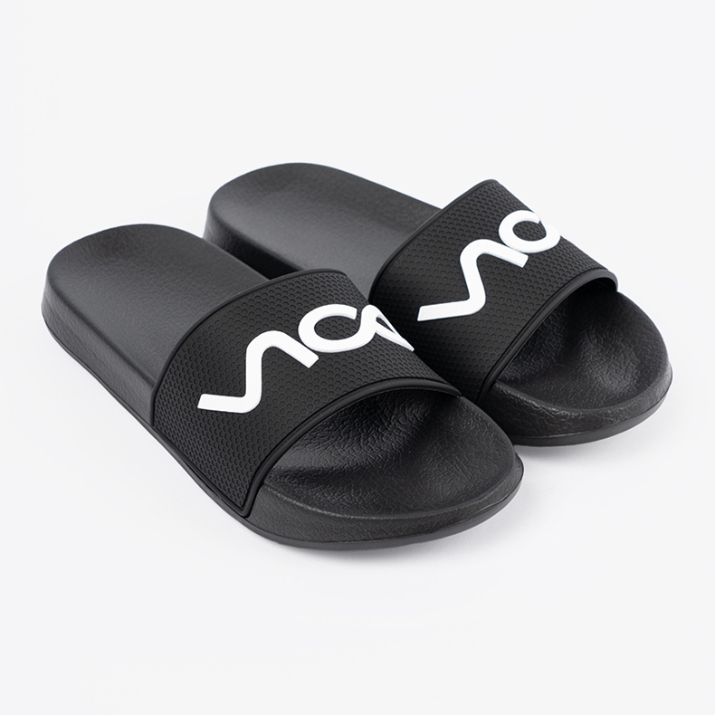Shelvt Flip -flip -flops cu inscripția negru 1