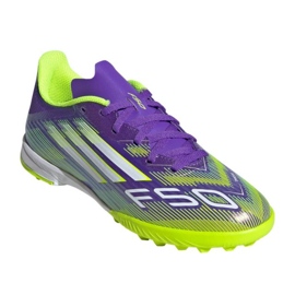 Adidas F50 League TF JR JI0000 Pantofi de fotbal violet 1