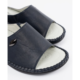 Shelvt Flip -flip -flops cu o inserție de piele 1