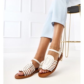 Sandale romane everlay plate alb 1 Sandale romane everlay plate alb 1