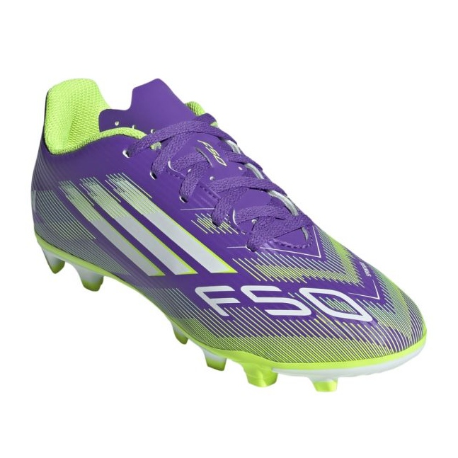 Adidas F50 Club FG/MG JR JI0030 Pantofi de fotbal violet 1 Adidas F50 Club FG/MG JR JI0030 Pantofi de fotbal violet 1