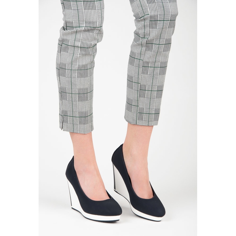 Vices Pompe cu pană bleumarin albastru 2