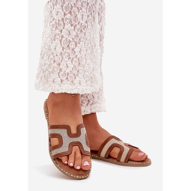 Boto Vereya Flat Flat Flip Flops pentru femei maro 1 Boto Vereya Flat Flat Flip Flops pentru femei maro 1