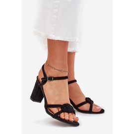 Boto Sandale pentru femei pe Black Mavira Post negru 1