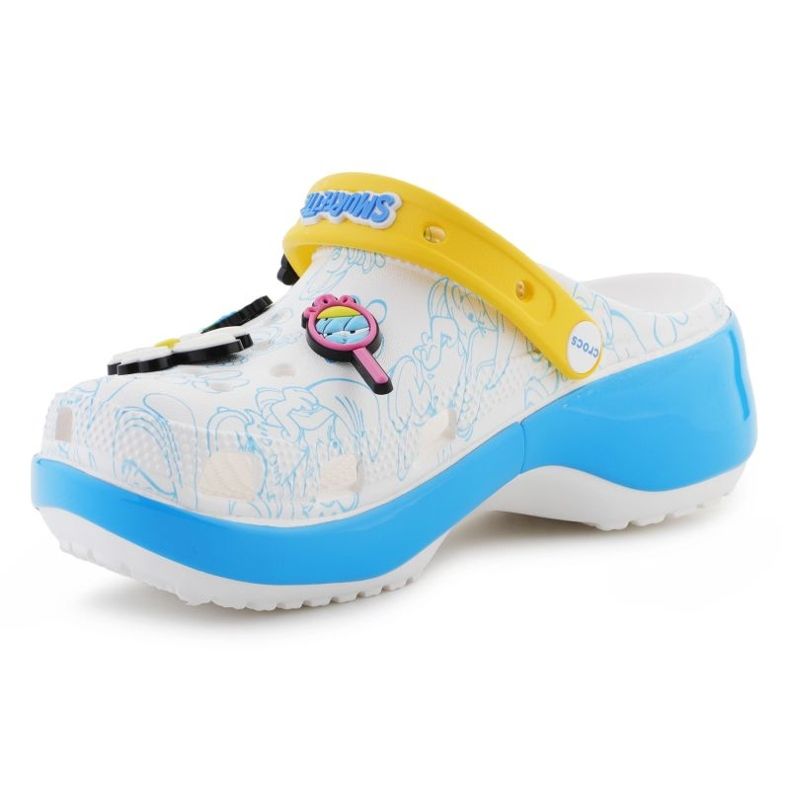 Platforma Smurfs pentru femei CROCS pentru femei CLOG 210822-90H alb 3