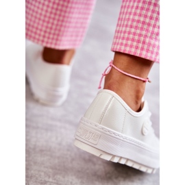 Adidaje pentru femei pictate Big Star KK274045 White alb 3