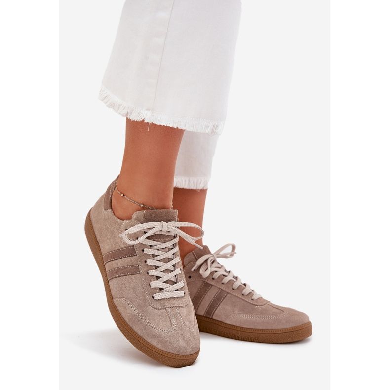 Zazoo N1068 Suede Low Low Women bej 1