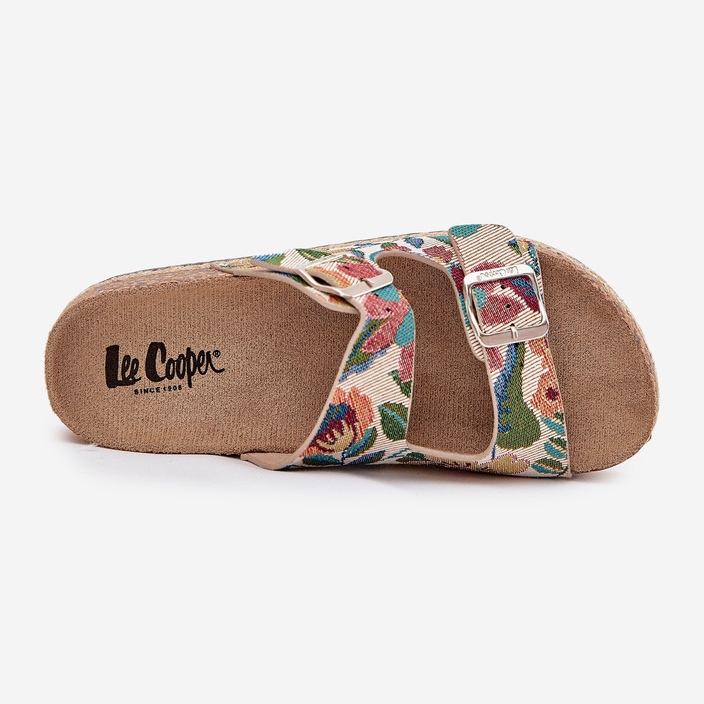 Papuci pentru femei modelate pe o platformă de plută cu Lee Cooper LCW-25-35-3480L Catarame multicolore 2
