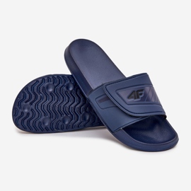 Flip-flops pentru bărbați cu Velcro 4FMM00FFLIM091-31S BLUE NAVY albastru 2