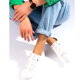 Big Star Star Big JJ274001 Adidaje scăzute pentru femei alb 3