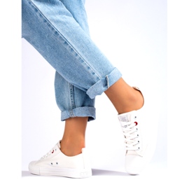 Big Star Star Big JJ274001 Adidaje scăzute pentru femei alb 4