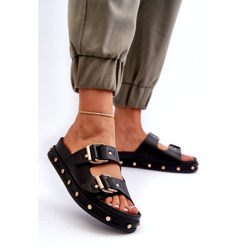 Flip -flops pentru femei pe platformă Big Star NN274082 Negru 2