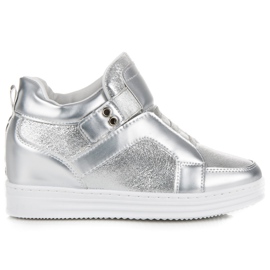 Muto Adidași argintii cu velcro gri 2