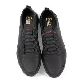 Polbut Pantofi casual barbati din piele 2121/2 negru 3