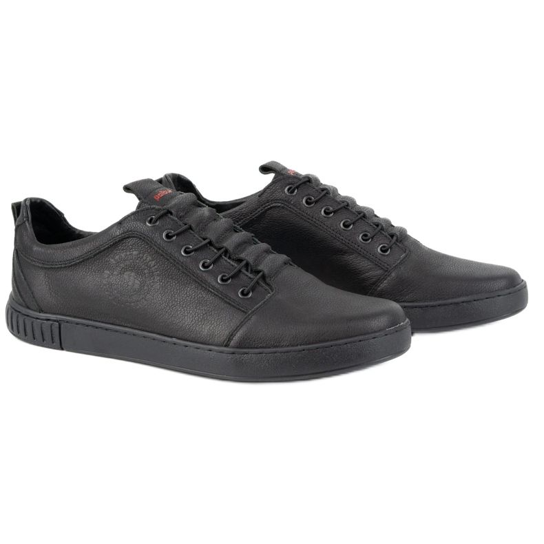 Polbut Pantofi casual barbati din piele 2121/2 negru 5