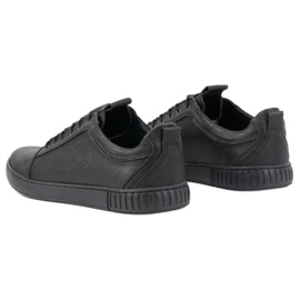 Polbut Pantofi casual barbati din piele 2121/2 negru 9