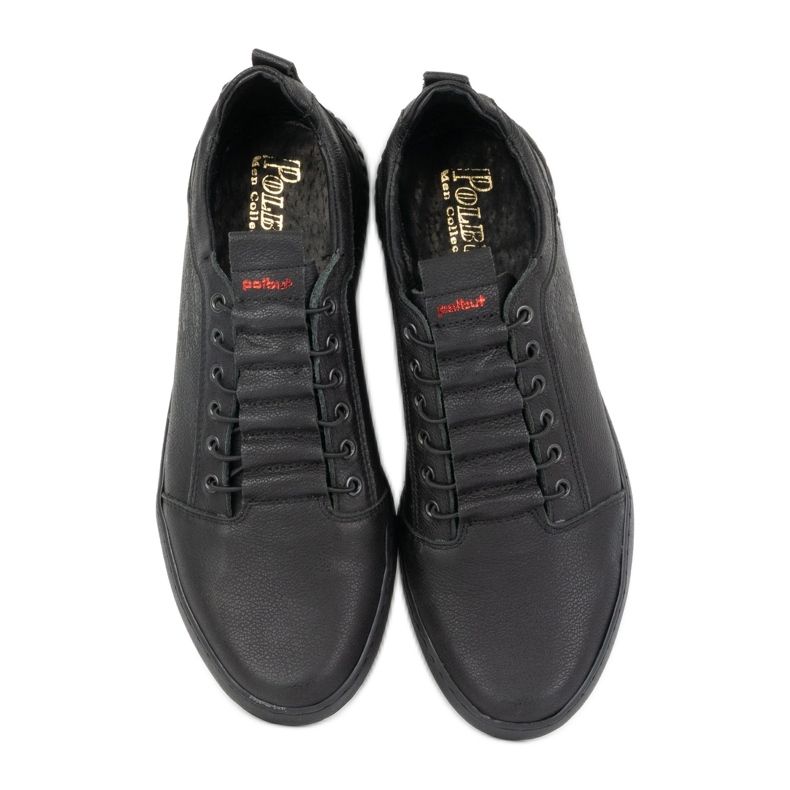 Polbut Pantofi casual barbati din piele 2121/2 negru 10