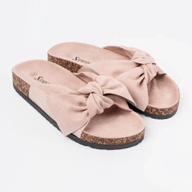 Seastar Pulbere flip -flops cu un arc mare 4