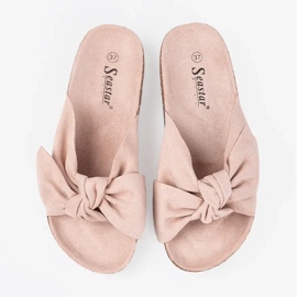 Seastar Pulbere flip -flops cu un arc mare 6