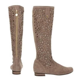 Olivier Cizme ajurate de culoare bej închis pentru femei 5 Olivier Cizme ajurate de culoare bej închis pentru femei 5