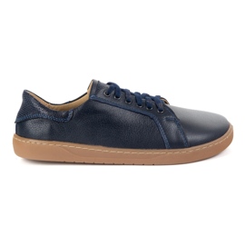 Olivier Barefoot Aura Navy Blue Sneakers din piele Pantofi cu o talpă plată 1 Olivier Barefoot Aura Navy Blue Sneakers din piele Pantofi cu o talpă plată 1