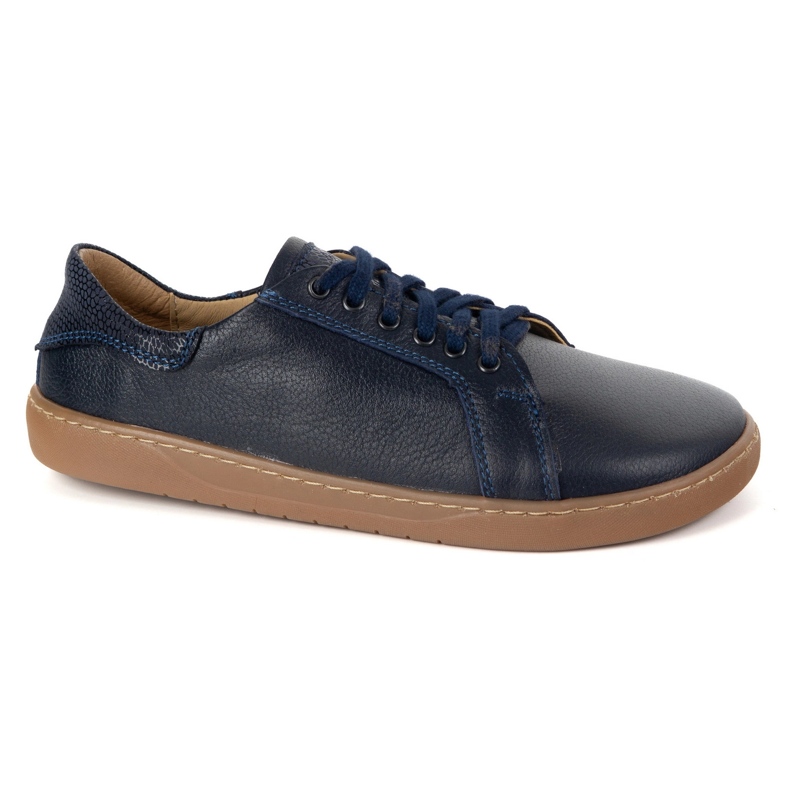 Olivier Barefoot Aura Navy Blue Sneakers din piele Pantofi cu o talpă plată 2 Olivier Barefoot Aura Navy Blue Sneakers din piele Pantofi cu o talpă plată 2