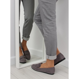 Mocasini gri pentru femei 127-2 gri 1 Mocasini gri pentru femei 127-2 gri 1