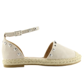 Espadrile cu crampoane bej 99-26 bej 1