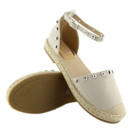 Espadrile cu crampoane bej 99-26 bej 2