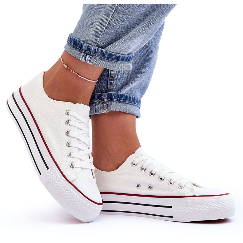 Pantofi clasici cu platformă joasă Jazlyn alb 5 Pantofi clasici cu platformă joasă Jazlyn alb 5