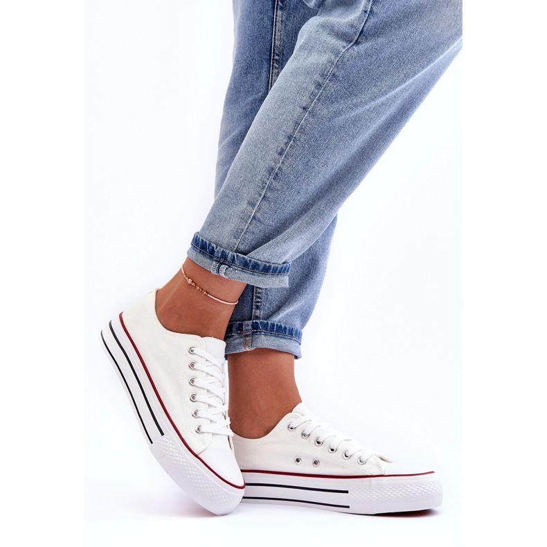 Pantofi clasici cu platformă joasă Jazlyn alb 2 Pantofi clasici cu platformă joasă Jazlyn alb 2