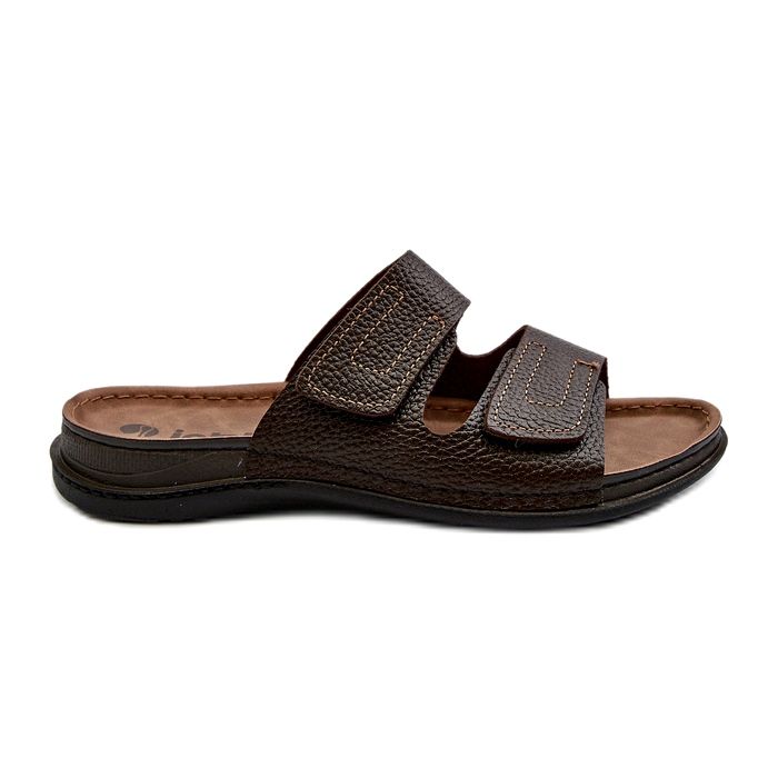 Flip-flops confortabili pentru bărbați, cu bretele velcro Inblu GV00002I maro închis 5 Flip-flops confortabili pentru bărbați, cu bretele velcro Inblu GV00002I maro închis 5