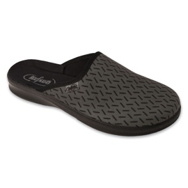 Befado papuci barbati pu cu imprimeu 548M044 gri 1