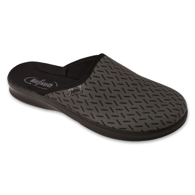 Befado papuci barbati pu cu imprimeu 548M044 gri 1