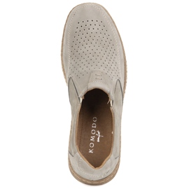 KOMODO Pantofi din piele pentru bărbați casual 854/2 gri 5