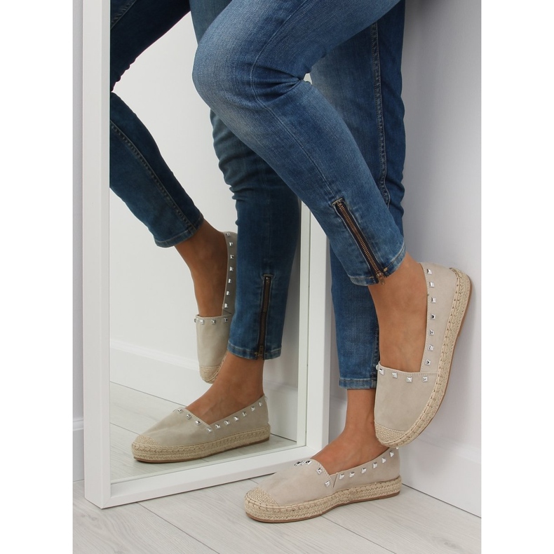 Espadrile bej pentru femei 99-17 bej 1
