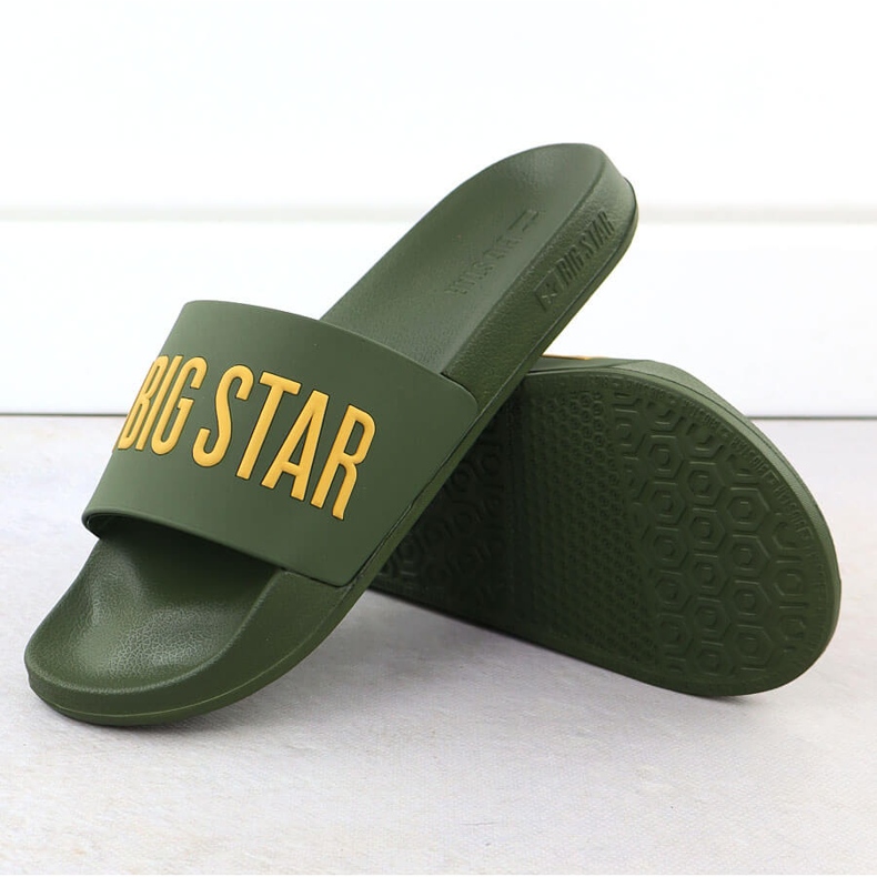 FLIP -FLOPS POLOPS PĂLĂRI GREEN Big Star SS174360 verde 1