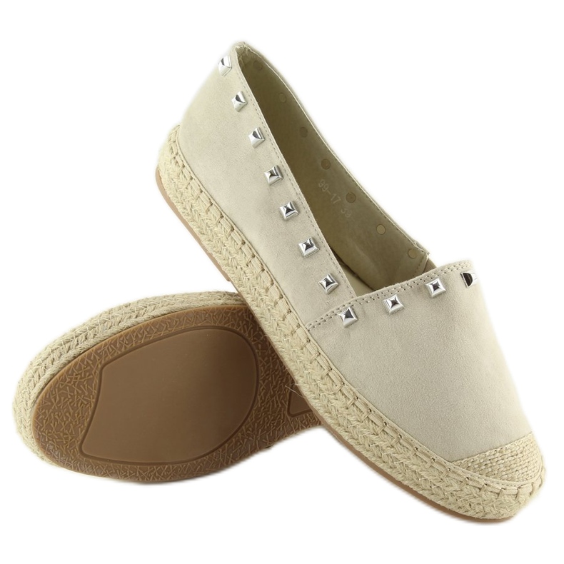 Espadrile bej pentru femei 99-17 bej 2