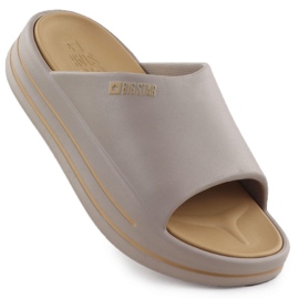 FLIP -uri pentru femei pe platforma bej bage Big Star SS274424 4