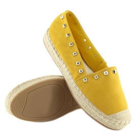 Espadrile galbene galbene pentru femei 99-17 Galben 1