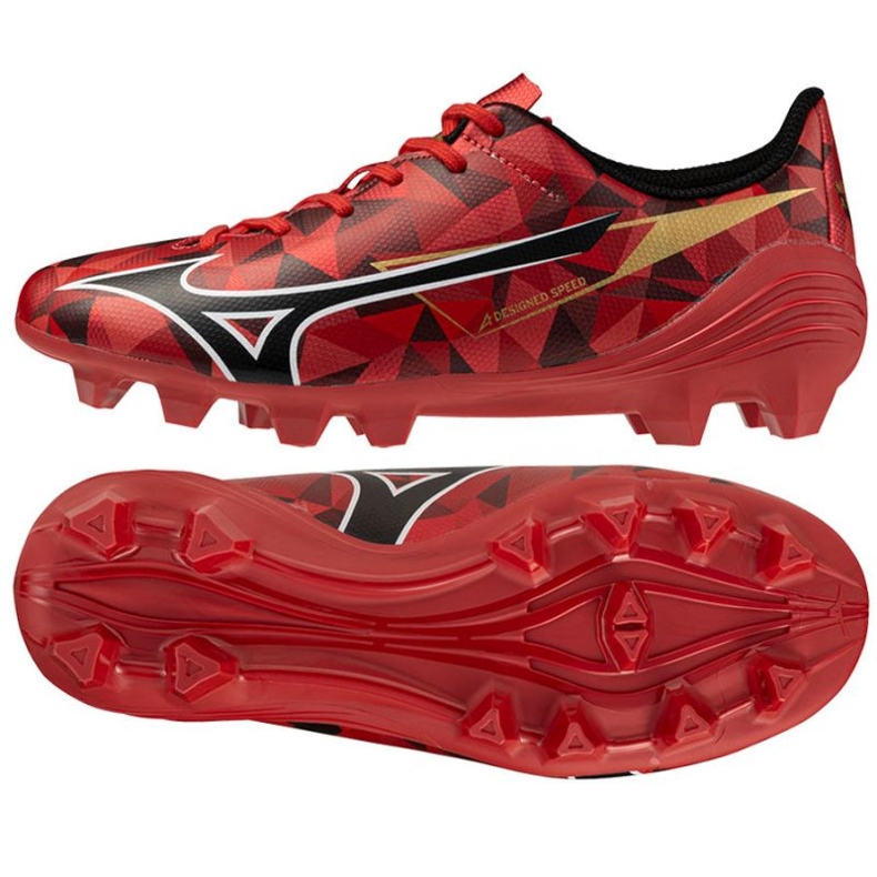 Mizuno Alfa II SELECT JR FG P1GB256560 Pantofi roșu 1