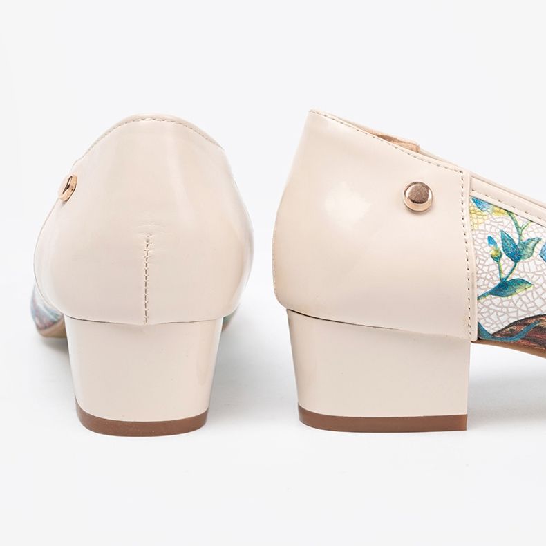 Goodin Pompe de femei cu un model exotic multicolor 1