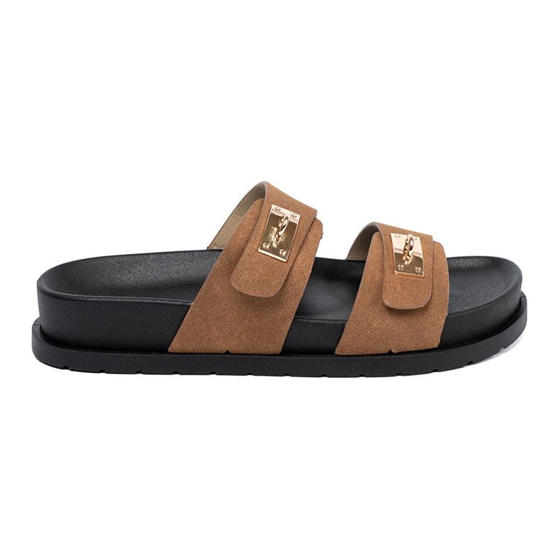 Shelvt Jansnobrowe Flip Flops cu inserții de aur 1
